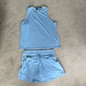 Vuori Surf Blue Daily Skirt & Energy Top Medium